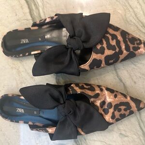 Zara flat mules size 7